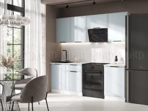 Кухня Николь 2,1м (Браш Деним Блю) в Нефтеюганске - nefteyugansk.mebel-tymen.ru | фото