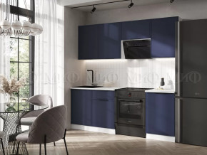 Кухня Николь 2,1м (Холст сапфировый) в Нефтеюганске - nefteyugansk.mebel-tymen.ru | фото