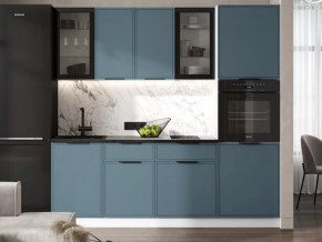 Кухня Николь 2,2м (Браш Блю) в Нефтеюганске - nefteyugansk.mebel-tymen.ru | фото