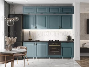 Кухня Престиж 2,4м (Браш Блю) в Нефтеюганске - nefteyugansk.mebel-tymen.ru | фото