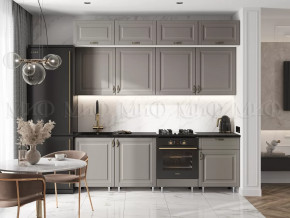Кухня Престиж 2,4м (Браш текстура Грей) в Нефтеюганске - nefteyugansk.mebel-tymen.ru | фото