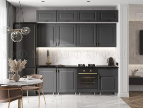 Кухня Престиж 2,4м (Графит софт) в Нефтеюганске - nefteyugansk.mebel-tymen.ru | фото