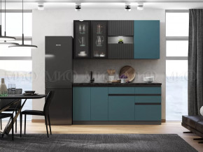 Кухня Техно-6 2,0м (Графит/Атлантик софт/Графит софт) в Нефтеюганске - nefteyugansk.mebel-tymen.ru | фото