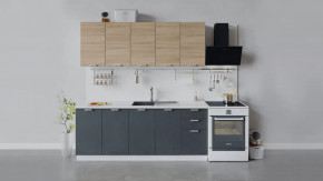 Кухонный гарнитур «Гранита» длиной 200 см в Нефтеюганске - nefteyugansk.mebel-tymen.ru | фото