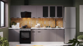 Кухонный гарнитур «Гренада» №3 Белый, Холст Вулкан в Нефтеюганске - nefteyugansk.mebel-tymen.ru | фото