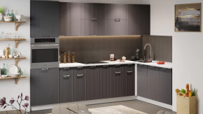 Кухонный гарнитур «Кимберли» №5 Белый, Муссон в Нефтеюганске - nefteyugansk.mebel-tymen.ru | фото