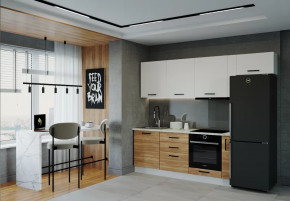 Кухонный гарнитур Лада-2550 столешница 26 мм в Нефтеюганске - nefteyugansk.mebel-tymen.ru | фото