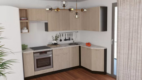 Кухонный гарнитур Надежда прайм 5 2300*1500 мм в Нефтеюганске - nefteyugansk.mebel-tymen.ru | фото