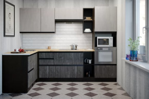 Кухонный гарнитур Симфония мега прайм 1500х2700 мм в Нефтеюганске - nefteyugansk.mebel-tymen.ru | фото