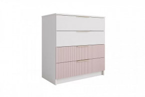 ЛАВИС КМД 800.1 Комод 4ящ (ш800*г450*в860мм), белый в Нефтеюганске - nefteyugansk.mebel-tymen.ru | фото