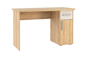 Стол компьютерный 1200 Лайт-1 дуб сонома/белый в Нефтеюганске - nefteyugansk.mebel-tymen.ru | фото