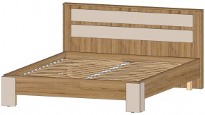 Ленора Кровать 1600 Дуб вотан/Кашемир в Нефтеюганске - nefteyugansk.mebel-tymen.ru | фото