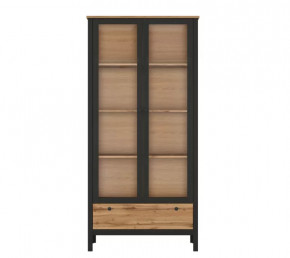 LOFT шкаф REG2W1S (Дуб вотан/Черный) в Нефтеюганске - nefteyugansk.mebel-tymen.ru | фото