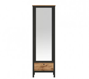 LOFT шкаф SZF1W1S/60 (Дуб вотан/Черный) в Нефтеюганске - nefteyugansk.mebel-tymen.ru | фото