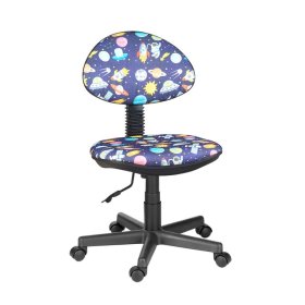 Кресло Логика  Т-59 (космос на синем) без подлокотников в Нефтеюганске - nefteyugansk.mebel-tymen.ru | фото