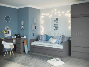 Модульная детская Челси Графит в Нефтеюганске - nefteyugansk.mebel-tymen.ru | фото