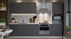 Модульная кухня «Габриэлла» Белый/Титан в Нефтеюганске - nefteyugansk.mebel-tymen.ru | фото