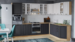 Модульная кухня «Лина» Дуб крафт золотой/Графит в Нефтеюганске - nefteyugansk.mebel-tymen.ru | фото