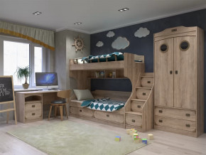 Модульная подростковая Мираж-1 Дуб баррик в Нефтеюганске - nefteyugansk.mebel-tymen.ru | фото