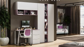 Набор детской мебели «Порто» №9 Белый жемчуг, Виола, Белый софт в Нефтеюганске - nefteyugansk.mebel-tymen.ru | фото