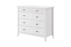 Никеа Комод 5 ящиков Белый в Нефтеюганске - nefteyugansk.mebel-tymen.ru | фото