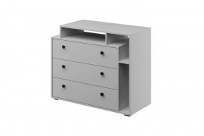 Оскар Комод 3 ящика Белый снег в Нефтеюганске - nefteyugansk.mebel-tymen.ru | фото