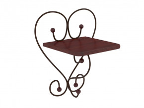 Полка настенная Милсон коричневая в Нефтеюганске - nefteyugansk.mebel-tymen.ru | фото