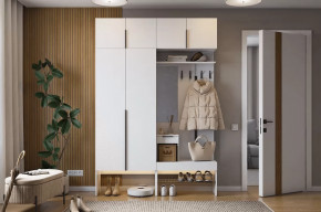 Прихожая Баско К5 белое дерево в Нефтеюганске - nefteyugansk.mebel-tymen.ru | фото