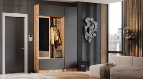 Прихожая Бавария Дуб вотан/графит в Нефтеюганске - nefteyugansk.mebel-tymen.ru | фото