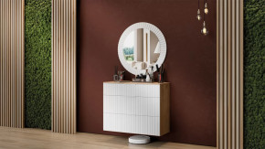 Прихожая «Хилтон» № 10 Дуб Крафт золотой, Белый матовый в Нефтеюганске - nefteyugansk.mebel-tymen.ru | фото