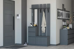 Прихожая Хилтон Графит в Нефтеюганске - nefteyugansk.mebel-tymen.ru | фото