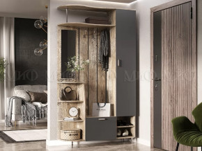 Прихожая Лика №2 1,2 м Дуб юкон, Графит в Нефтеюганске - nefteyugansk.mebel-tymen.ru | фото