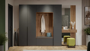 Прихожая «Порто» Яблоня Беллуно, Графит софт в Нефтеюганске - nefteyugansk.mebel-tymen.ru | фото