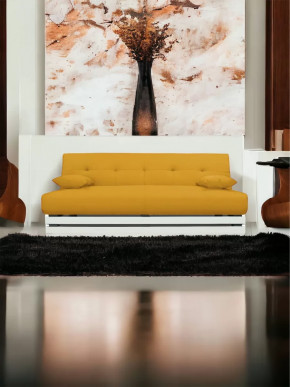 Прямой диван манго 1 Савана Елоу/Планки белые в Нефтеюганске - nefteyugansk.mebel-tymen.ru | фото