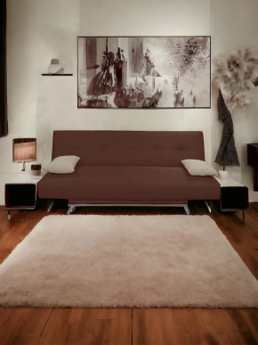 Прямой диван манго 2 Нео Шоколад/Подушки Нео Латте в Нефтеюганске - nefteyugansk.mebel-tymen.ru | фото