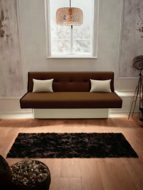 Прямой диван манго 4 Нео Шоколад/Подушки Нео Латте в Нефтеюганске - nefteyugansk.mebel-tymen.ru | фото