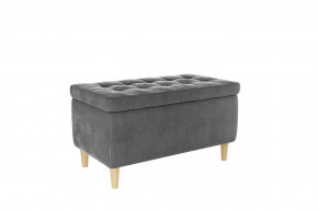 Пуф Чарли 2 графит (велюр) в Нефтеюганске - nefteyugansk.mebel-tymen.ru | фото