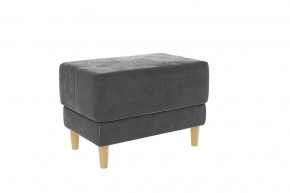 Пуф Рондо 2 графит (велюр) в Нефтеюганске - nefteyugansk.mebel-tymen.ru | фото