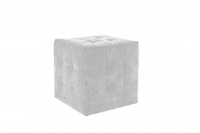 Пуф Рубик 2 галька (велюр) в Нефтеюганске - nefteyugansk.mebel-tymen.ru | фото