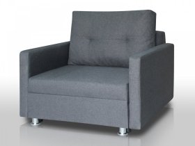 Кресло-кровать Реал 80 с подлокотниками графит в Нефтеюганске - nefteyugansk.mebel-tymen.ru | фото