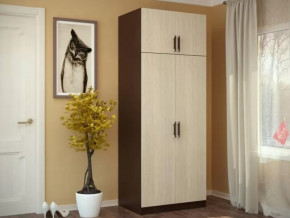 Шкаф 2-х створчатый с перегородкой венге/лоредо БТС в Нефтеюганске - nefteyugansk.mebel-tymen.ru | фото