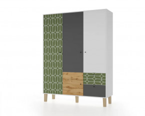 Шкаф 3-х створчатый "Story" (Овалы) в Нефтеюганске - nefteyugansk.mebel-tymen.ru | фото