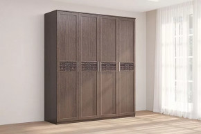 Шкаф 4-х створчатый Кэт-4 Венге Диал в Нефтеюганске - nefteyugansk.mebel-tymen.ru | фото