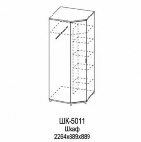 Шкаф для одежды и белья ШК-5011 Грейс в Нефтеюганске - nefteyugansk.mebel-tymen.ru | фото
