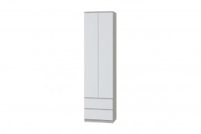 Шкаф для одежды Лори, дуб серый/белый в Нефтеюганске - nefteyugansk.mebel-tymen.ru | фото