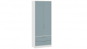 Шкаф для одежды «Марли» Белый, Серо-голубой в Нефтеюганске - nefteyugansk.mebel-tymen.ru | фото