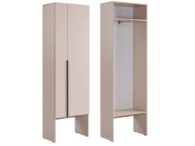 Шкаф двухдверный L600 Баско кашемир в Нефтеюганске - nefteyugansk.mebel-tymen.ru | фото