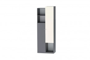 Шкаф Клео Шк-2, 800 мм, графит, миндаль Диал в Нефтеюганске - nefteyugansk.mebel-tymen.ru | фото