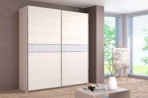 Шкаф-купе Иннэс-5 двухдверный 2000 мм Бодега белая в Нефтеюганске - nefteyugansk.mebel-tymen.ru | фото