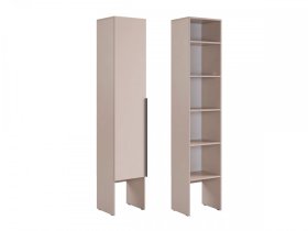 Шкаф однодверный L400 Баско кашемир в Нефтеюганске - nefteyugansk.mebel-tymen.ru | фото